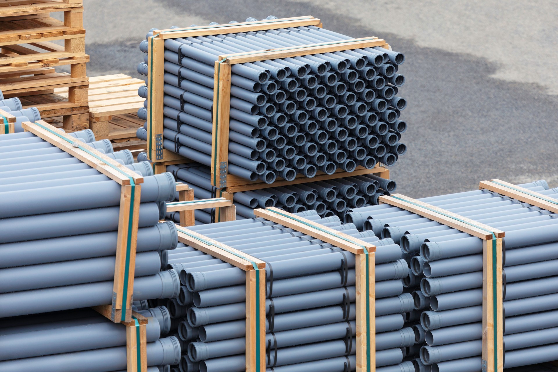 PVC drainage pipes